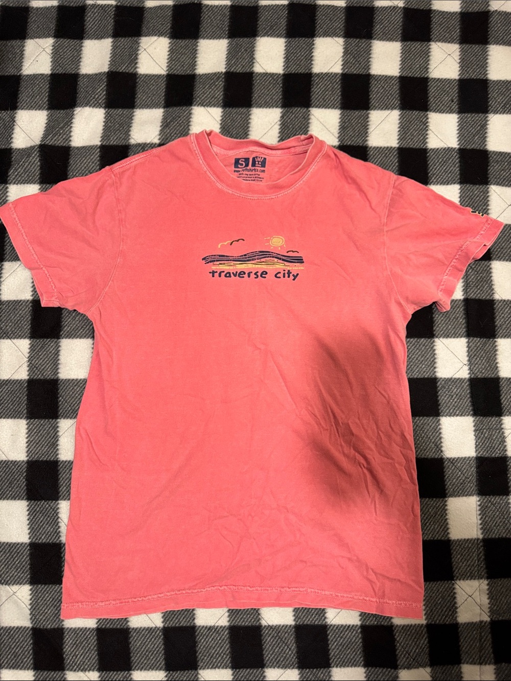 Rothco Coral Pink Traverse City Graphic Tee
